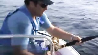 Два тунца за один выход: тяжелое вываживание у Закинфа