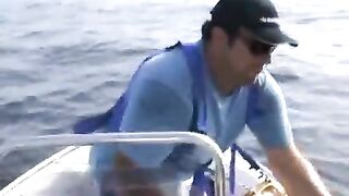 Два тунца за один выход: тяжелое вываживание у Закинфа