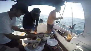 Рассвет и донная рыбалка в бухте Пальмы на Майорке