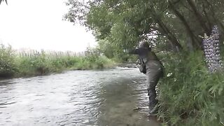 Нимфа, стример и сильная форель на реке Маккензи