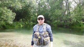 Нимфа, стример и сильная форель на реке Маккензи