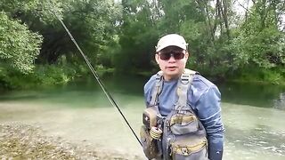 Нимфа, стример и сильная форель на реке Маккензи