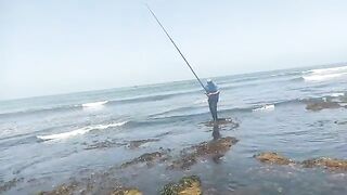 Поездка за морским червем и береговая рыбалка у Эль-Джадиды