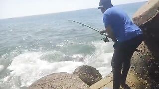 Поездка за морским червем и береговая рыбалка у Эль-Джадиды