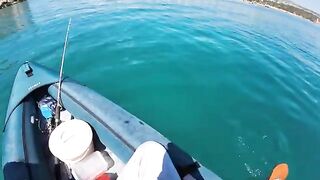 Забытый якорь и рыбалка с каяка у крепости Кызкалеси
