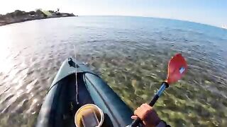 Забытый якорь и рыбалка с каяка у крепости Кызкалеси