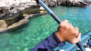 Забытый якорь и рыбалка с каяка у крепости Кызкалеси