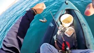 Забытый якорь и рыбалка с каяка у крепости Кызкалеси