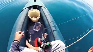 Забытый якорь и рыбалка с каяка у крепости Кызкалеси