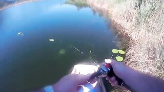 Три щуки и встреча с басом на прозрачном озере в Австрии