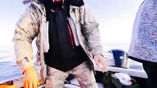Плохая видимость под водой и треска на креветку у Янтарного