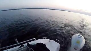 Вечерний выход на судака в Петрозаводской губе