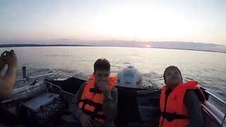 Вечерний выход на судака в Петрозаводской губе