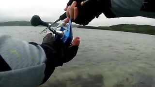 Русский остров: рокфишинг с берега, морской окунь и досадный сход