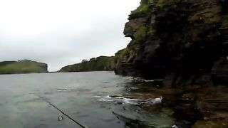 Русский остров: рокфишинг с берега, морской окунь и досадный сход