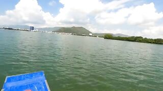 Ловля баррамунди в лагуне Тхи Най и обед у Куинёна