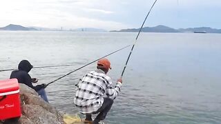 Рыбалка и уха на скалах Байсепа возле Куинёна