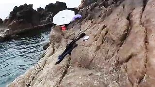 Рыбалка и уха на скалах Байсепа возле Куинёна