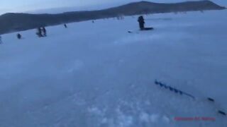Навага на блесну и червя в бухте Воевода