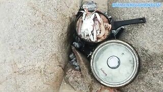 Первая морская рыбалка у Хочама и обед из улова