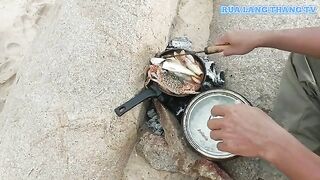 Первая морская рыбалка у Хочама и обед из улова