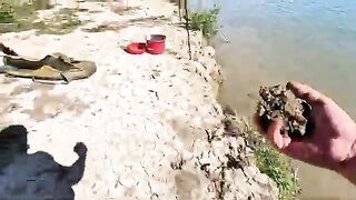 Короткая рыбалка в старом порту Галаца на Дунае