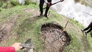 Жареная рыба, друзья и ливень на берегу в Уругвае