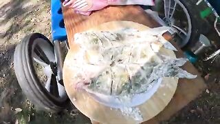 Жареная рыба, друзья и ливень на берегу в Уругвае