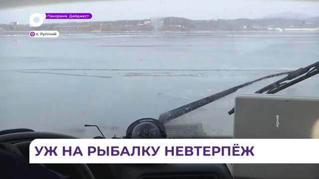 Рыбаки на первом льду бухты Новик у острова Русский: старый репортаж о зимней рыбалке
