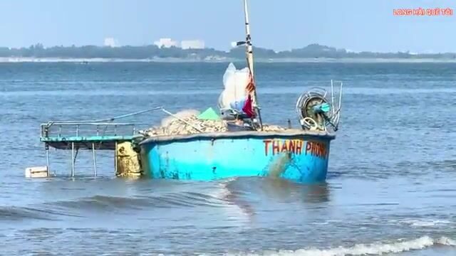Большой улов сельди в Лонгхае: рыбаки возвращаются на круглых лодках и разбирают сети у берега