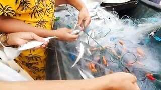 Хочам во Вьетнаме: разбираем рыбу из сети вместе с местными