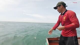 Кальмары у Лонгхая: сильное течение и работа с тяжелым якорем