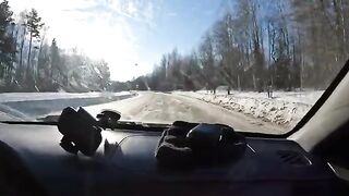 Поздний выход на лед Онеги за хариусом