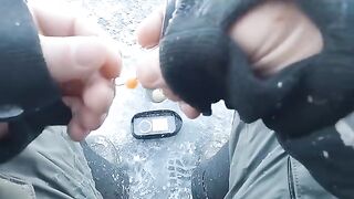 Два крупных сига на первом зимнем выходе по югу Онеги