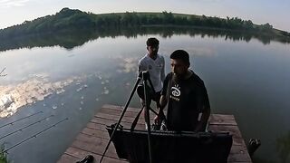 Последняя ночь карпового турнира в Румынии