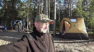 День рождения на Онеге: судак, коптильня и походная баня