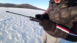 Кочегарка на Русском острове: лунки, палатка и первая навага