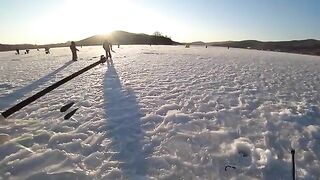 Кочегарка на Русском острове: лунки, палатка и первая навага