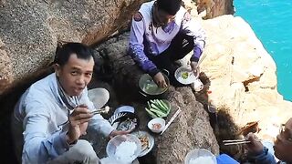 Утро на мысе Йен у Куинёна: рыба для обеда и длинный день на камнях