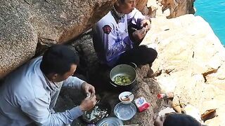 Утро на мысе Йен у Куинёна: рыба для обеда и длинный день на камнях