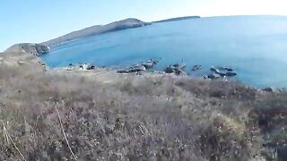 С новым спиннингом к мысу Тобизина на острове Русский