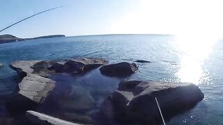 С новым спиннингом к мысу Тобизина на острове Русский