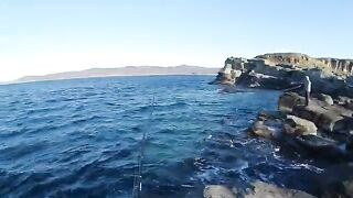 С новым спиннингом к мысу Тобизина на острове Русский