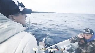 Окуни, судак и маяк во время июльской поездки на Онегу
