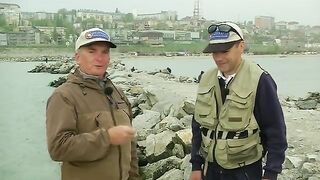 Утро на Каспии в Махачкале: вобла, подлещик и бычки у городского берега