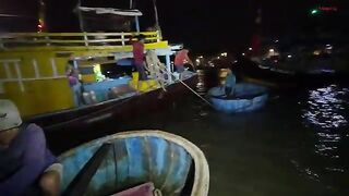 Ночной выход рыбаков Лонгхая: сеть, ветер и возвращение к берегу