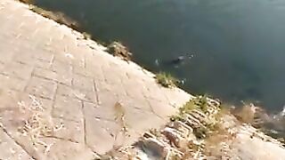 Рыбалка у городской воды в Осаке: спиннинг и возвращение рыбы
