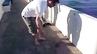Морской сом у берега Мозамбика: поклевка и короткое вываживание