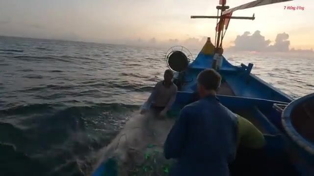 Ночной выход из Лонгхая: как рыбаки ищут косяк под водой и ставят сеть