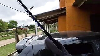 Ночная рыбалка на пляже Лас-Тоскас в Уругвае: переезд по берегу и почти 30 рыб